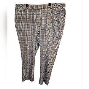 Ava & Viv Plaid Ankle Pants - Black, White, Red